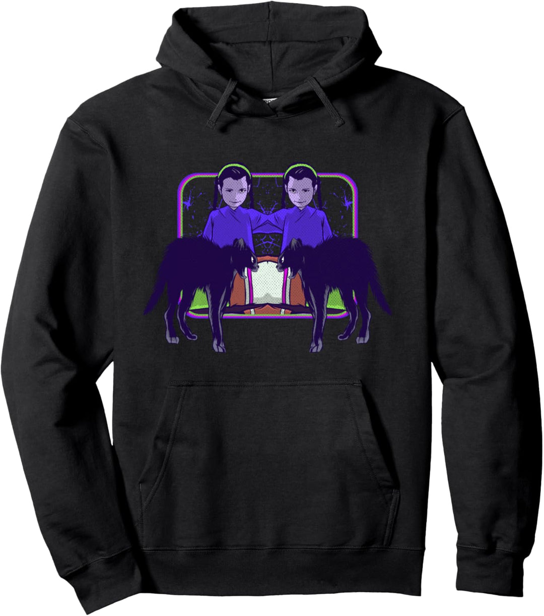 Böser Geist Zwillinge Vintage Haunted Horror Pullover Hoodie