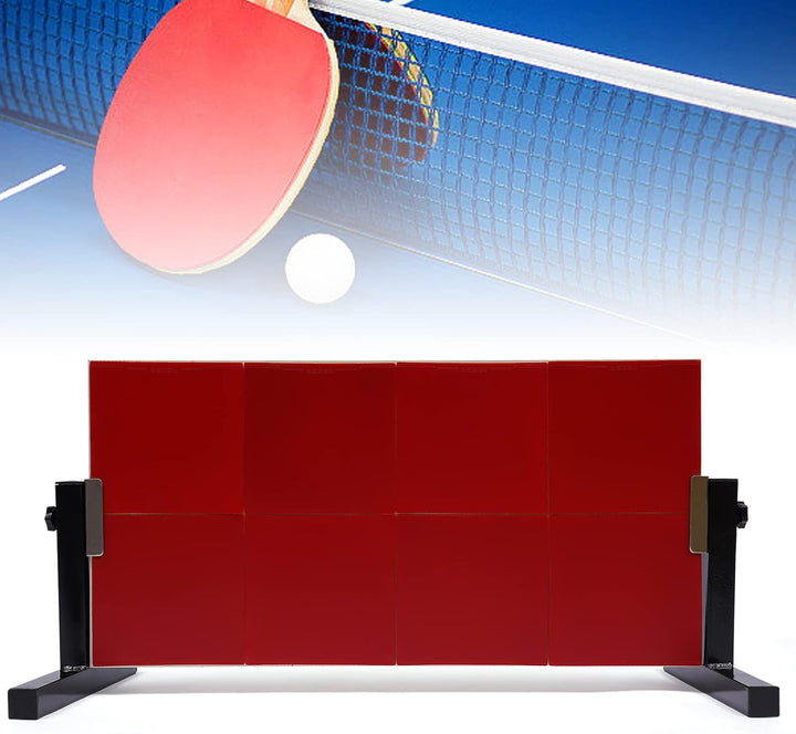 Tischtennis Returnbrett, Ping Pong Rebounder Tischtennis Rebound Board mit 8-roten Gummis Selbst Tra