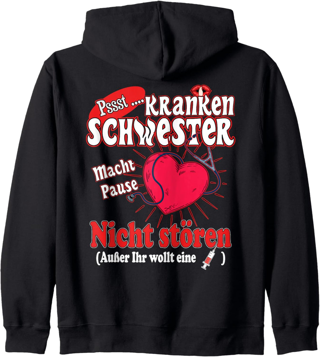 Pausenjacke für Krankenschwester und Altenpflegerinnen Kapuzenjacke