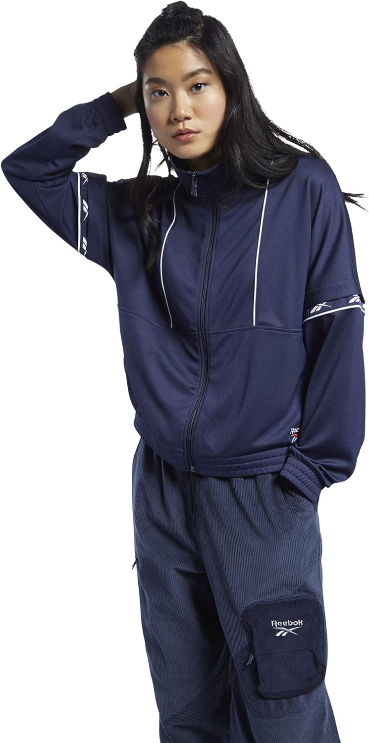 Reebok Damen Cl F Vector Tape Tracktop Weste XS Blau (Vecnav), XS Blau (Vecnav)