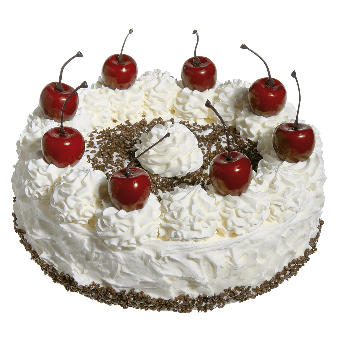 Deco Woerner Deko Dummy Schwarzwälder Kirschtorte Lebensmittel-Attrappen weiss 20 cm