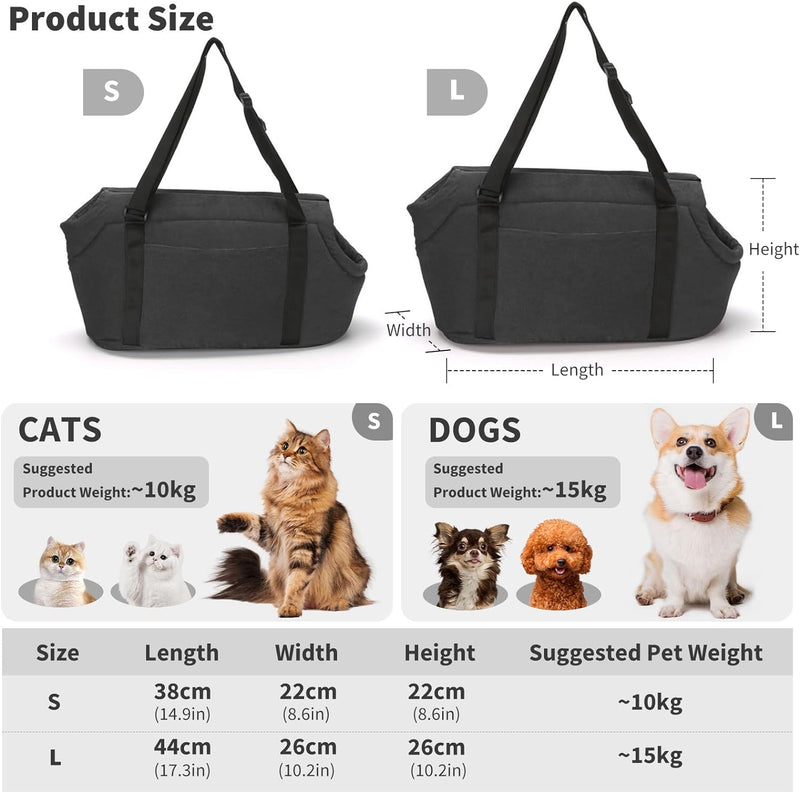 PETCUTE Hundetasche Hundetragetaschen für kleine mittlere Hunde Katzentragetasche Hundetransporttasc