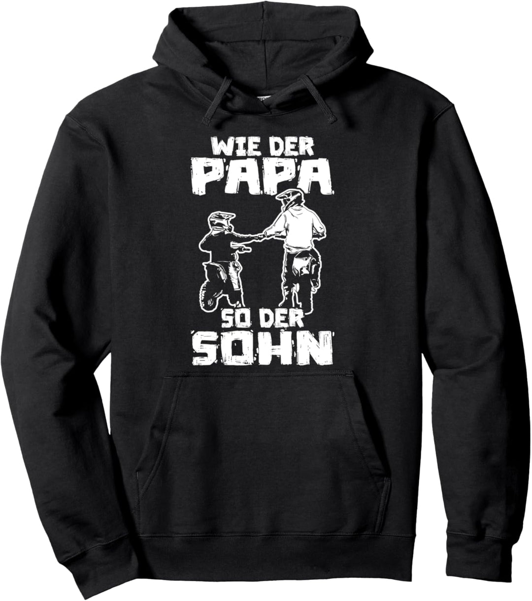 Papa Sohn Vatertag Motocross Motocross Pullover Hoodie