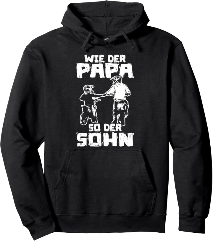 Papa Sohn Vatertag Motocross Motocross Pullover Hoodie