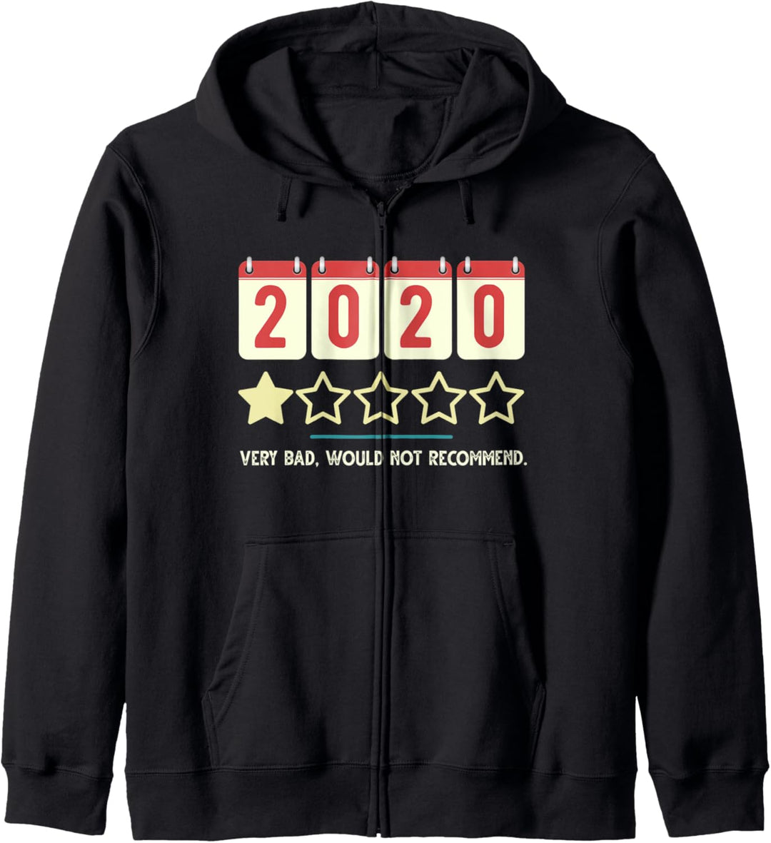 2020 One Star Review Very Bad Year Would Not Recommend Funny Kapuzenjacke