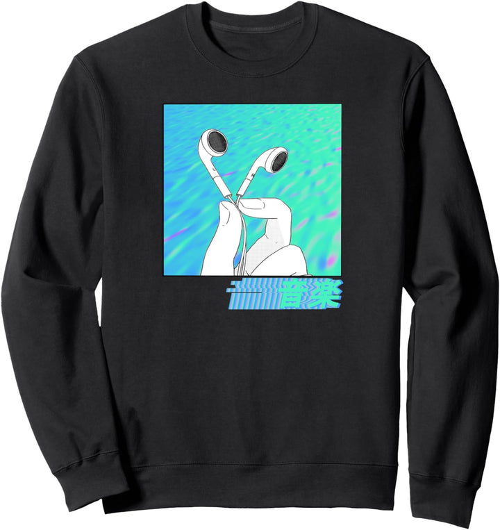 Vaporwave "Musik" Japanischer Sea Punk | Vaporware Sweatshirt