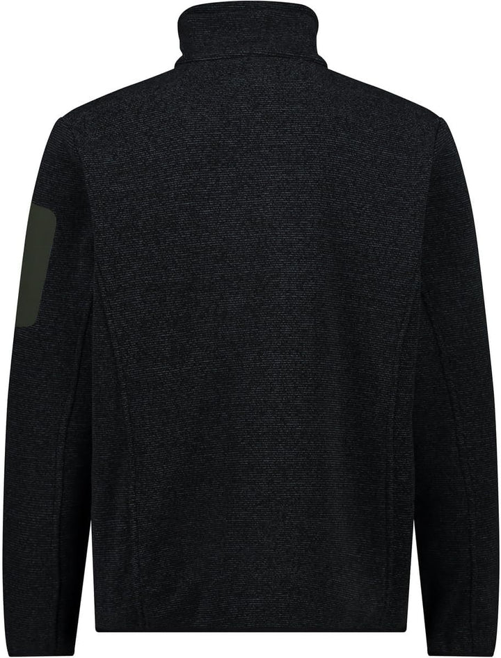 CMP - F.lli Campagnolo Herren Jacke Fleecejacke 56 Schwarz-ölgrün, 56 Schwarz-ölgrün