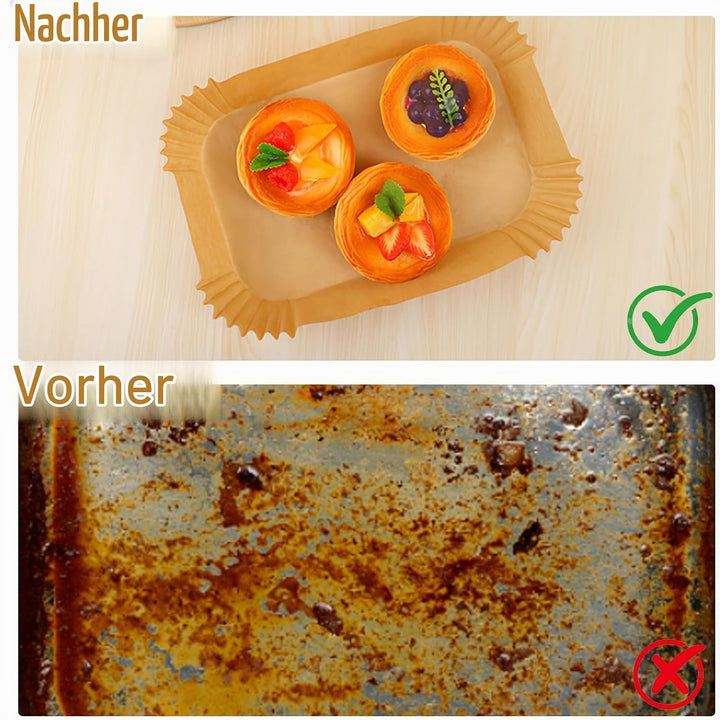 125 Stück Kastenform-Einlagen, 2lb Ungebleichte Brotbackform Papiere, Antihaft &amp; Fettabweisend Backp