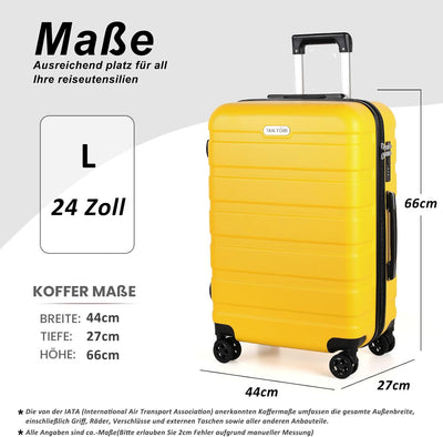 TAN.TOMI Koffer, Hartschalenkoffer, Koffer & Trolleys, Rollkoffer Reisekoffer Handgepäck, Suitcase K