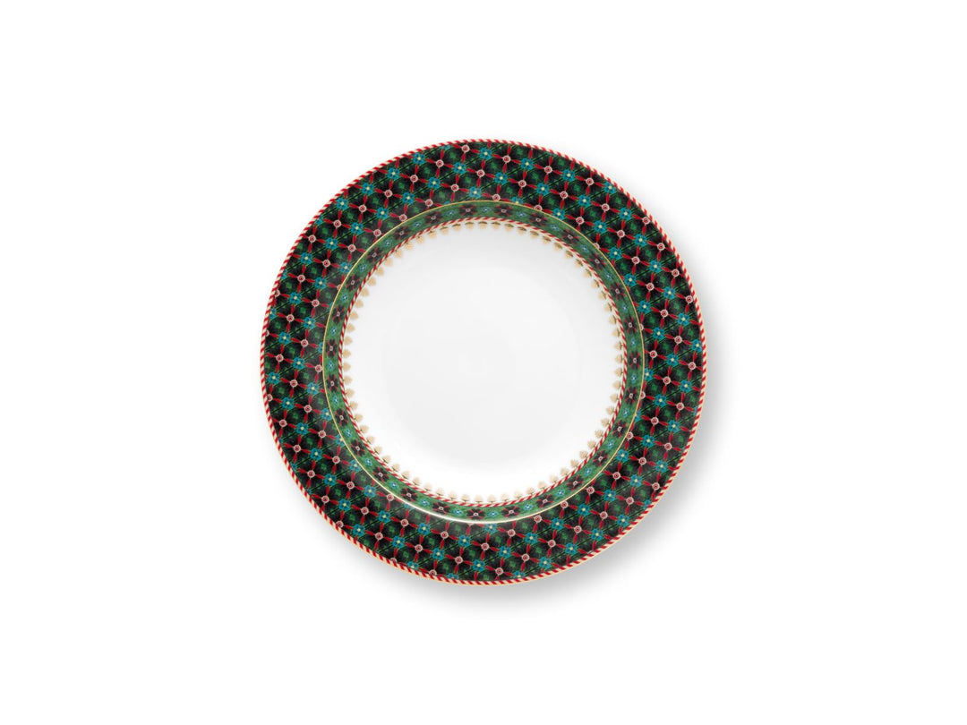 Pip Studio Berry Blues Suppenteller Clover Green 21,5cm