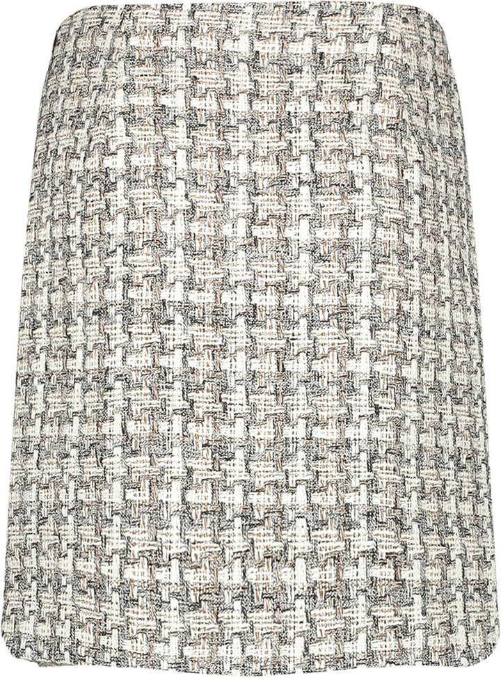 Taifun Damen Rock 42 Offwhite Gemustert, 42 Offwhite Gemustert