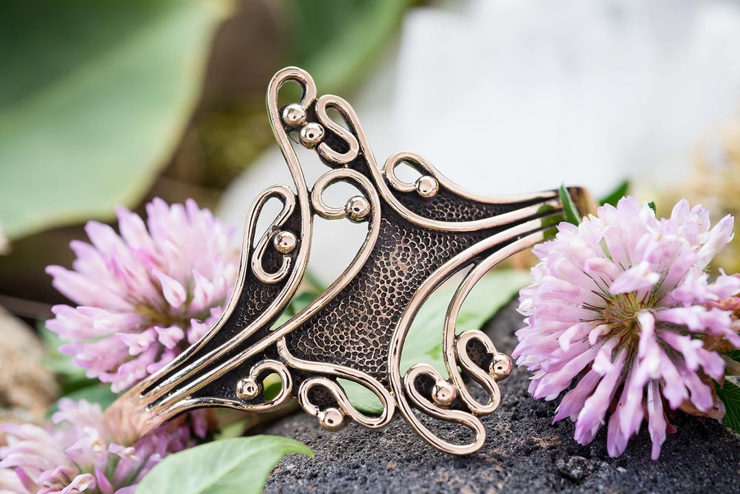 Windalf Armreif Luna Ø 6.5 cm Wilde Flammen Hochwertige Bronze