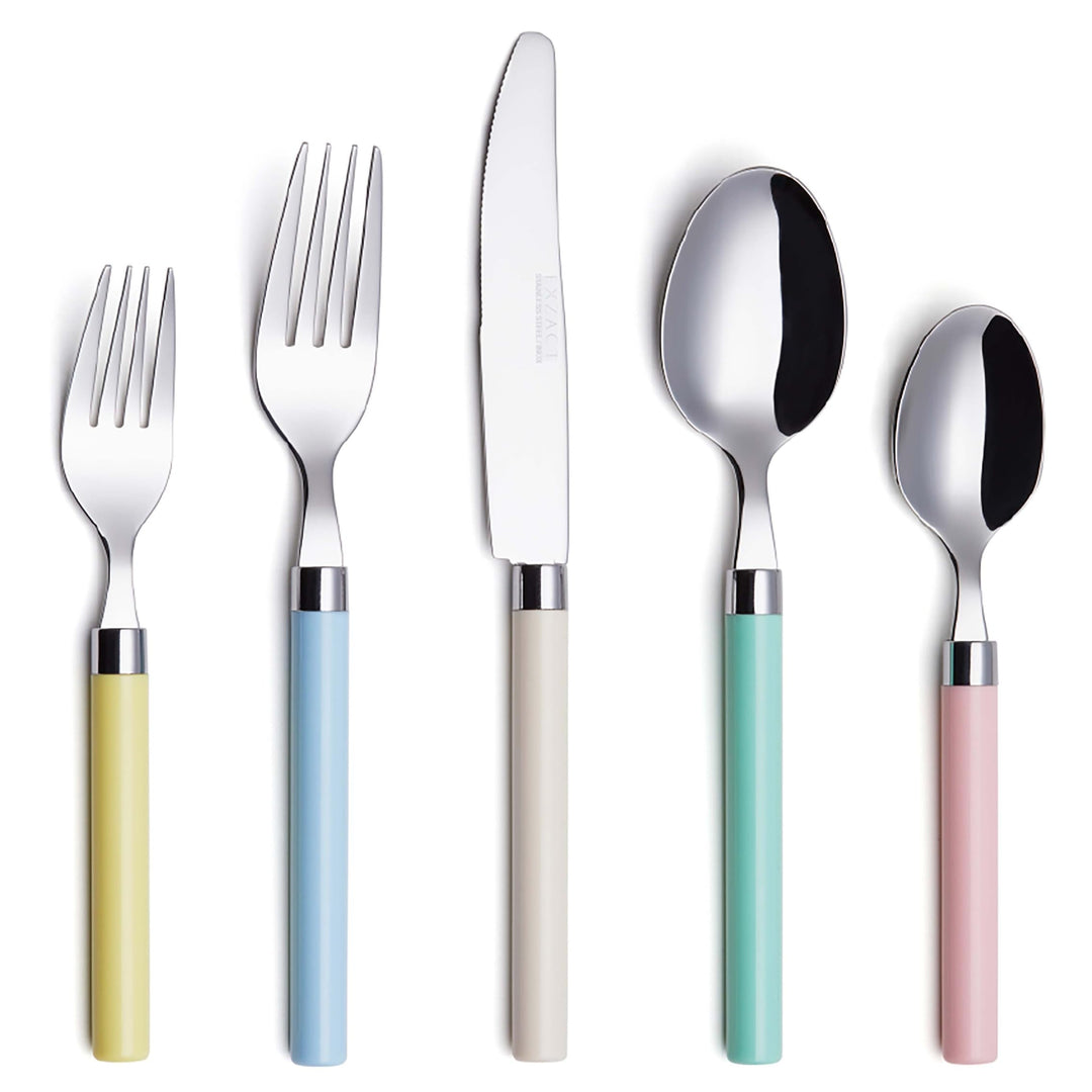 Exzact Besteck-Set, 20-teilig, Edelstahl, Pülmaschinenfest, Bunt gemischt 20pcs Gemischt:, 20pcs Gem