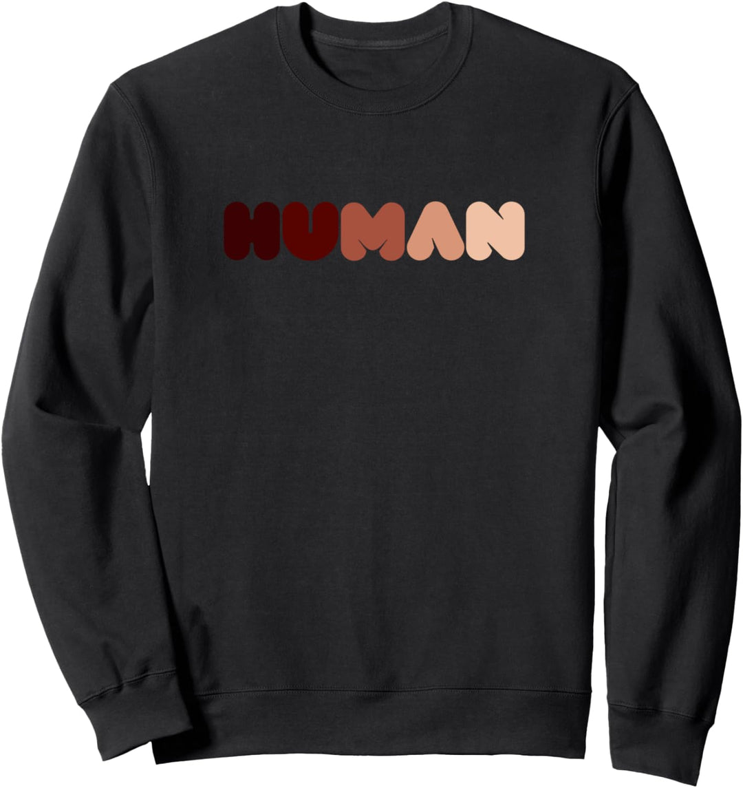 HUMAN Gegen Rassismus Gegen Rechts Black Lives Matter Sweatshirt