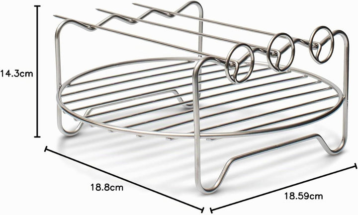 AEG AAFEK1 Erweiterungsset für Heissluftfritteuse AF6 (Mehrzweckform, Grillrost, Gemüsespiralschneid