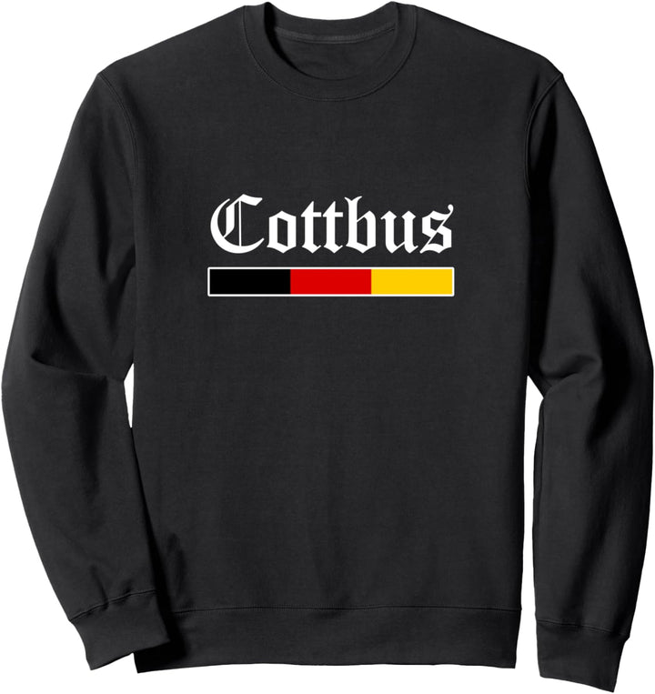 Cottbus Stadt Deutschland Flagge Heimat Souvenir Cottbus Sweatshirt