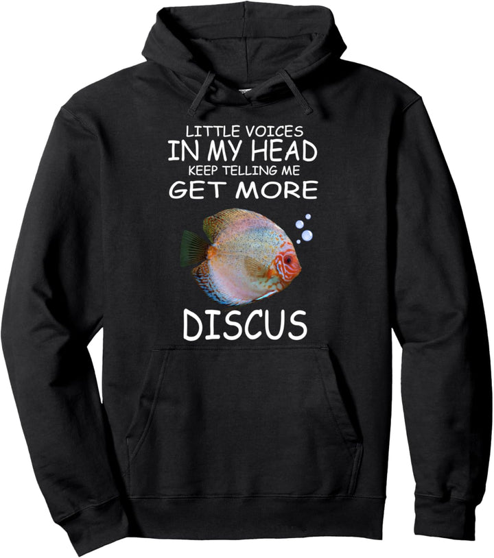 Kleine Stimmen sagen mir immer wieder, bekomme mehr Diskus Pullover Hoodie
