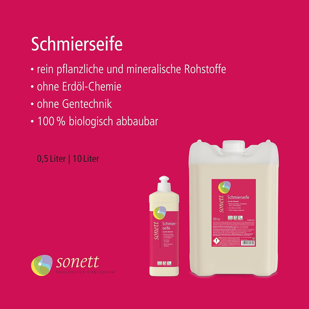 Sonett Schmierseife flüssig, 10 Liter