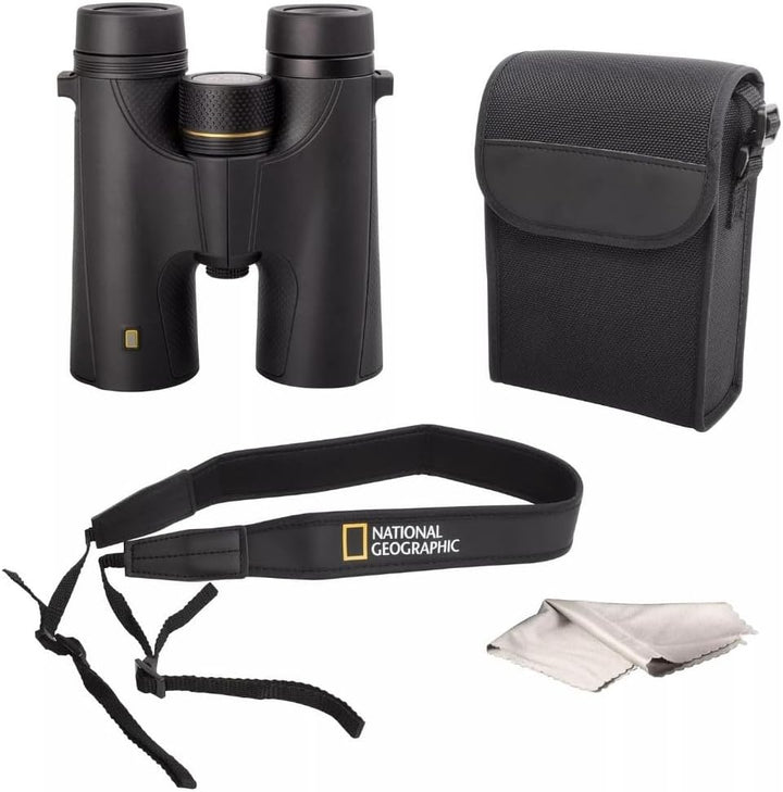 National Geographic Fernglas Explorer 8x42 wasserdicht, 8X Vergrösserung, BaK-4-Glas, Twist-up-Augen