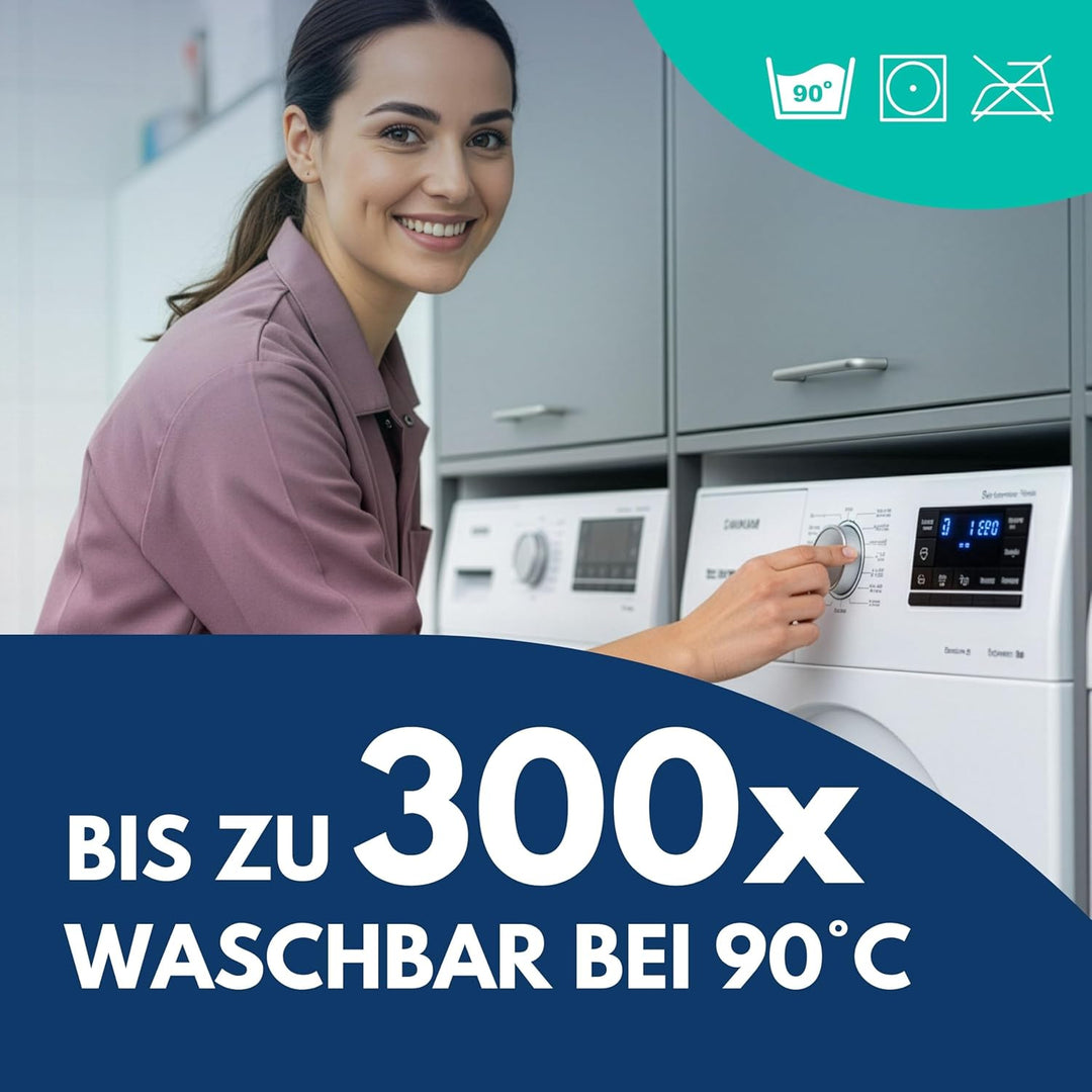Sonty 5 Stück Mopp, Wischmop Professional, Microfaser 50cm weiss (5)