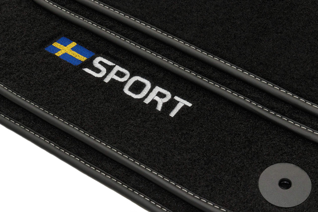 Sport Velour Fussmatten Satz für Saab 9-3 II (2002-2011) - 4-teilig - Passgenau