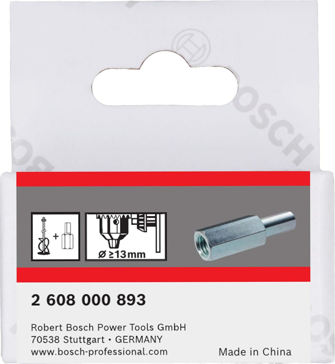 Bosch 1x Rührkorb-Adapter (Adaption von M14-Gewinde auf Dreibacken-Bohrfutter M14-Aussengewinde, Pro