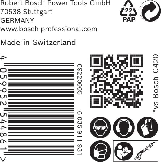 Bosch Accessories 25x Schleifpapier Expert C470 mit 19 Löchern (für Hartholz, Farbe auf Holz, Ø 225