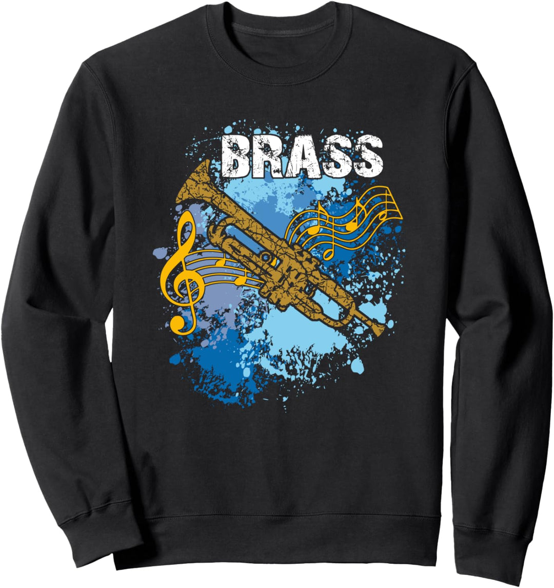Französische Hornspieler Messing Band Jazz Orchestra Musiker Sweatshirt