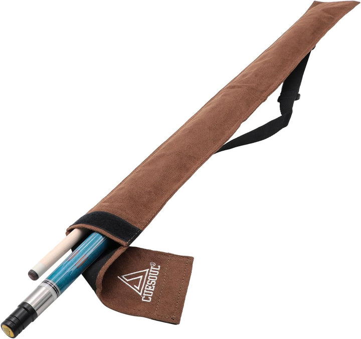 CUESOUL 58 Zoll Pool-Queue,21oz,13 mm Spitze, Billard-Queue mit Irish Wrap, verpackt in blau/brauner