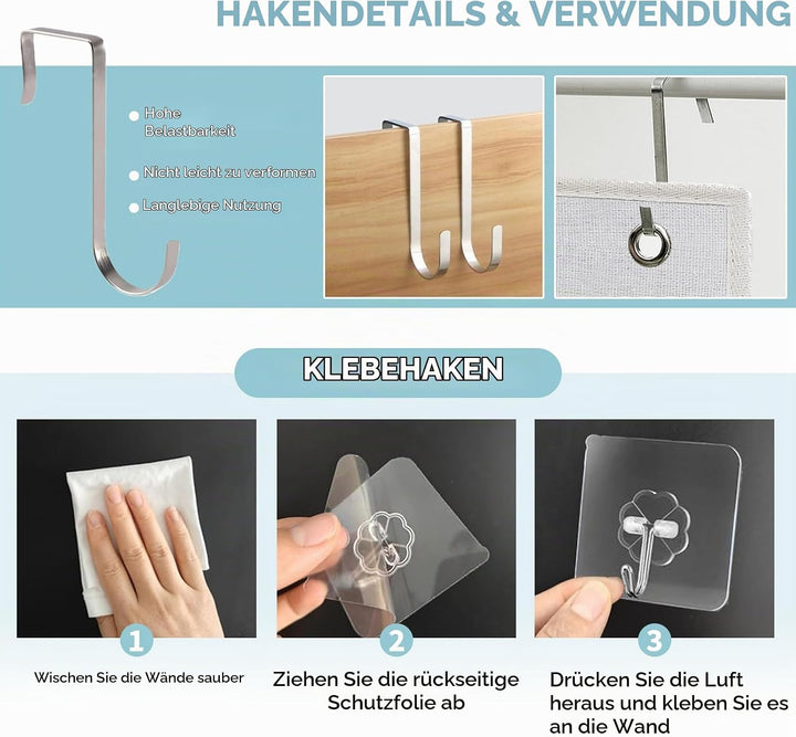 2 Stück Wand Organizer Tasche Hängekörbe Mit Grosser Mesh Abteilung Und 3 Taschen Tür Organizer Plat