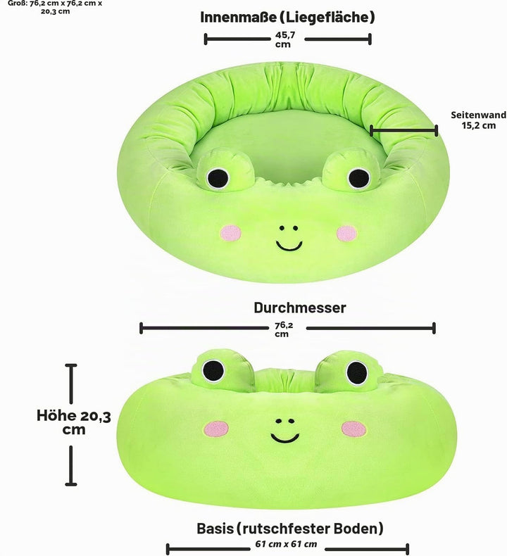 Squishmallows Wendy Frog Haustierbett, 61 cm, ultraweich, Plüsch, mittelgross Wendy der Frosch, Wend