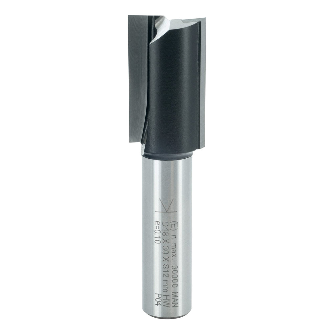 ENT 10554 Nutfräser HW, Schaft (S) 12 mm, Durchmesser (D) 18 mm, NL 30 mm, SL 40 mm, GL 70 mm D=18 /