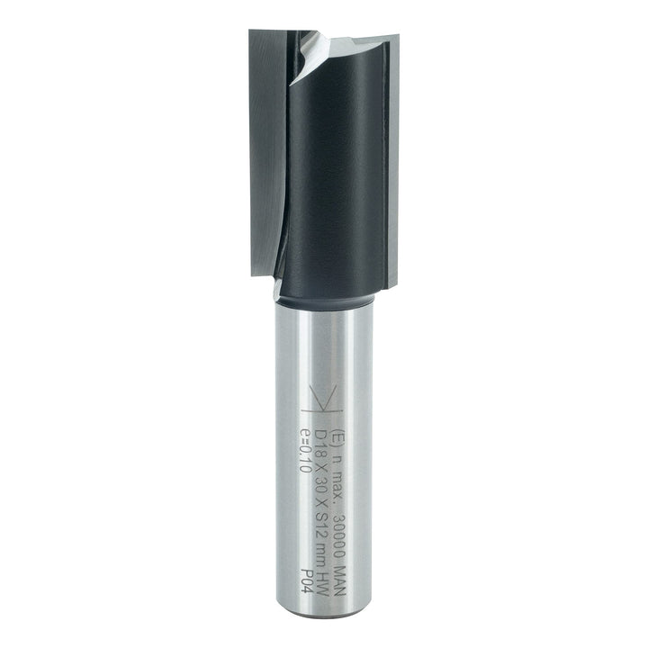 ENT 10554 Nutfräser HW, Schaft (S) 12 mm, Durchmesser (D) 18 mm, NL 30 mm, SL 40 mm, GL 70 mm D=18 /
