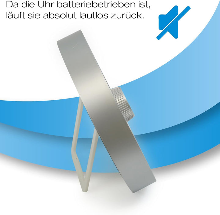 TimeTEX - Zeitdauer-Uhr L Blau| Lautloser 60 Minuten Countdown mit visuellem und akustischen Signal