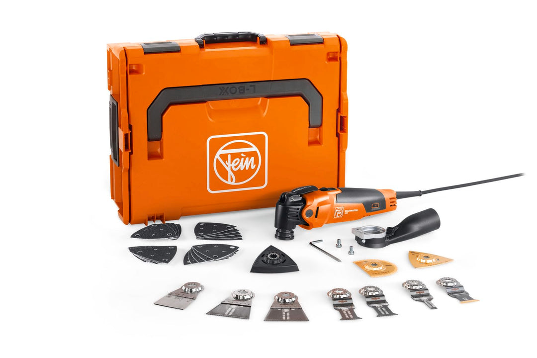 FEIN Multimaster MM 500 Plus Top, leistungsstarke MultiTool mit mit über 30 Zubehören zum Sägen, Sch