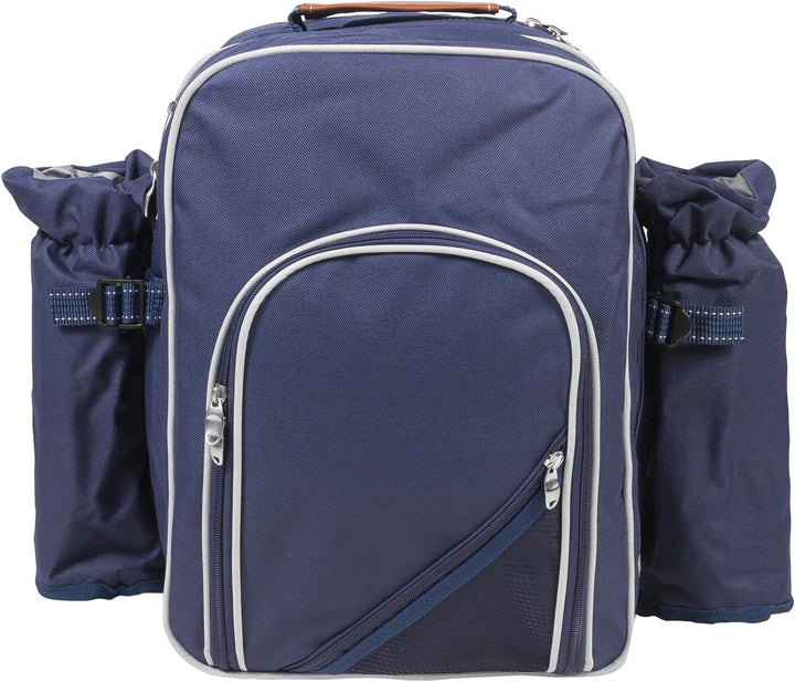 Picknickrucksack mit Inhalt für 4 Personen mit integrierter