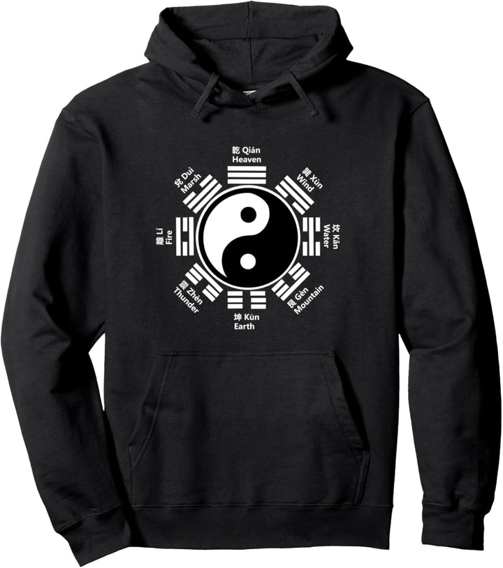 Ying Yang Chinesisches Tai Chi Yin Geschenk Feng Shui Bagua Pullover Hoodie
