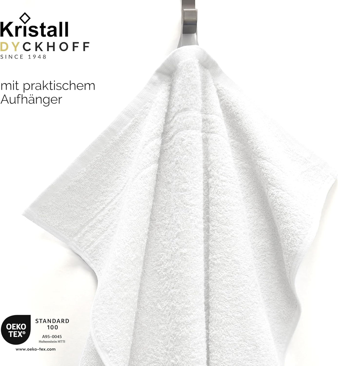 Dyckhoff Handtuch-Set, Baumwolle, weiss, 26 x 36 cm, Weiss