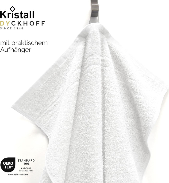 Dyckhoff Handtuch-Set, Baumwolle, weiss, 26 x 36 cm, Weiss