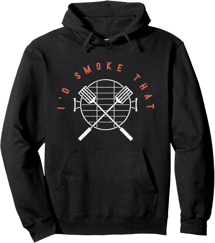 Ich würde das Grillen Barbecue Grillparty Lustiges Grillen Pullover Hoodie