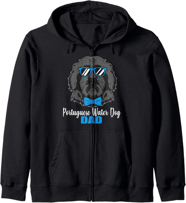 Lustiges Hunde Papa Geschenk Portugiesischer Wasserhund Hund Kapuzenjacke