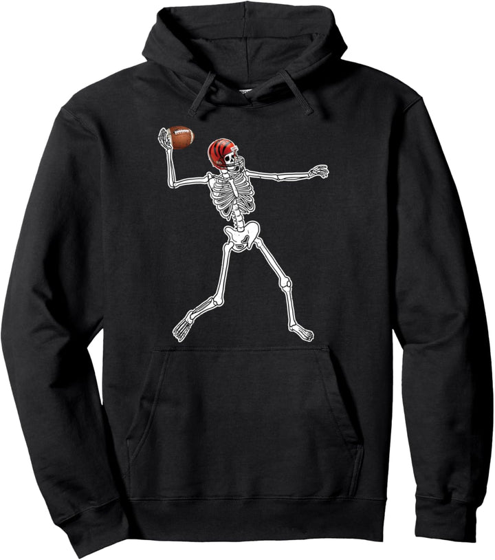 Skelett Spielende Fussball Fussball Sport Halloween Geschenke Pullover Hoodie