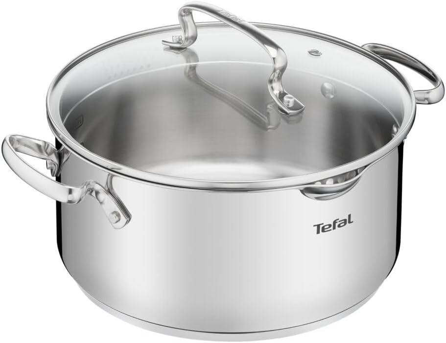Tefal DUETTO+ G7194455 saucepan Round Stainless steel Grösse: 20 cm, Grösse: 20 cm