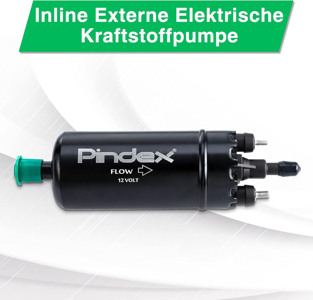 Pindex Elektrische Hochdruck-Kraftstoffpumpe 12V,Inline-Kraftstoffpumpe,Benzinpumpe für Benzin, Dies