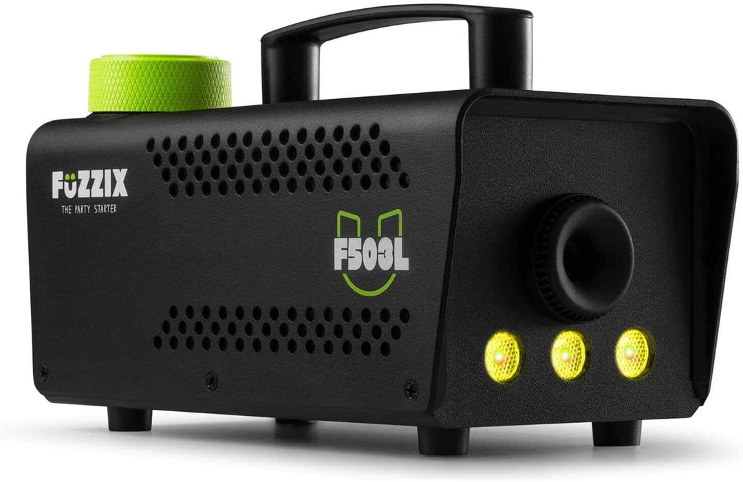 Fuzzix F503L Nebelmaschine mit Flüssigkeit, LED, 1L Nebelfluid, 500 Watt, Fernbedienung, Rauchmaschi