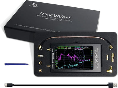 NanoVNA-F Vector Network Analyzer Antennenanalysator 10K-1500MHz 4,3" IPS-Taste Version Hardware V3.