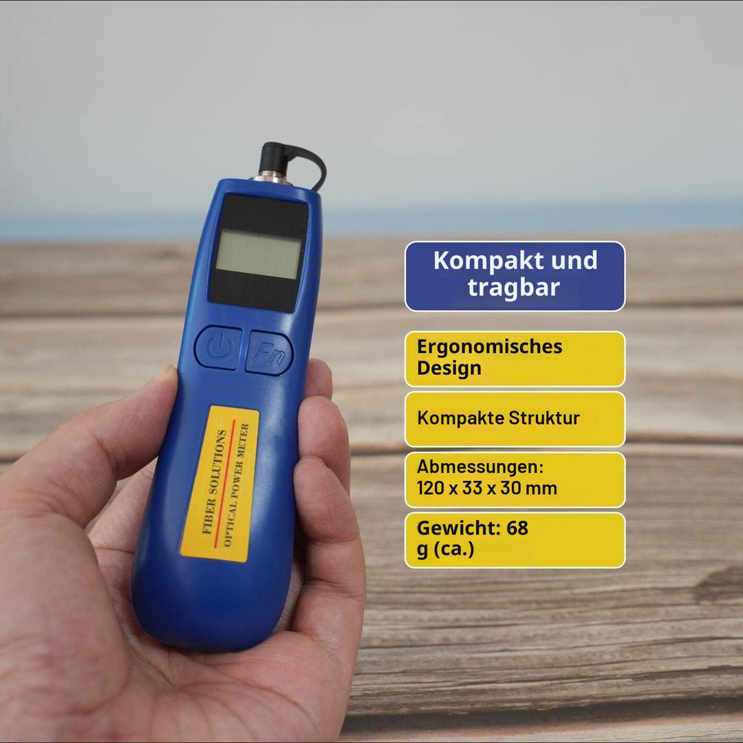 ALLGRIIT Optical Power Meter Optisches Mini-Leistungsmessgerät -70~+10dBm, Glasfasertester für 800-1