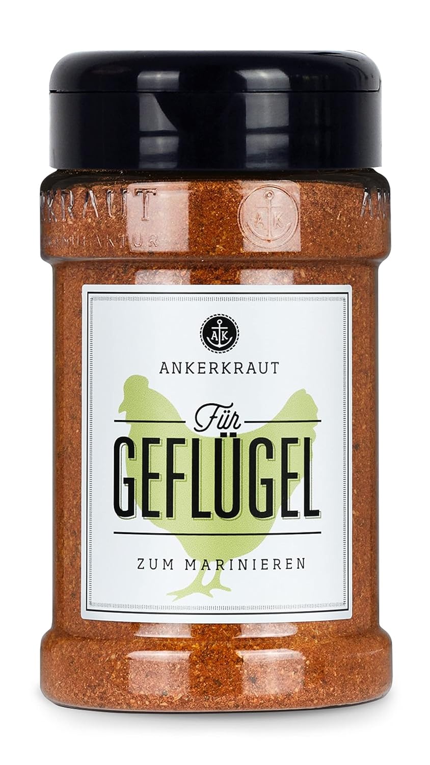 Ankerkraut 'Einfach kochen' Set, 6 Gewürz Streuer im Bundle, für Geflügel, Fisch, Hack, Gemüse, Scha