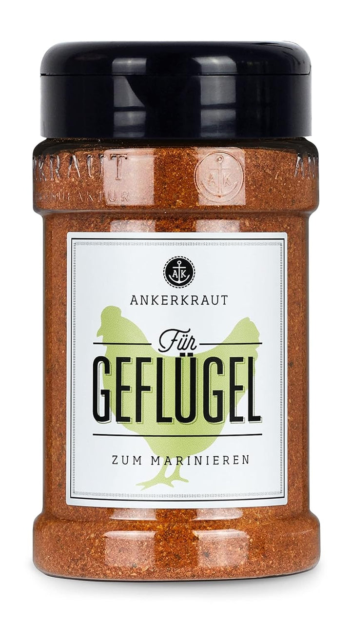 Ankerkraut 'Einfach kochen' Set, 6 Gewürz Streuer im Bundle, für Geflügel, Fisch, Hack, Gemüse, Scha