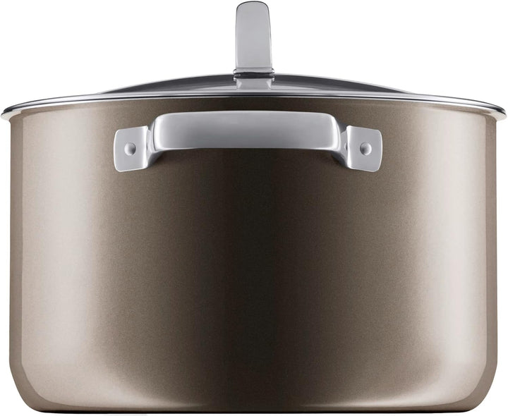 WMF Fusiontec Mineral Kochtopf gross 24cm, Glasdeckel, Fleischtopf Induktion 6,4l, High-Tech Keramik